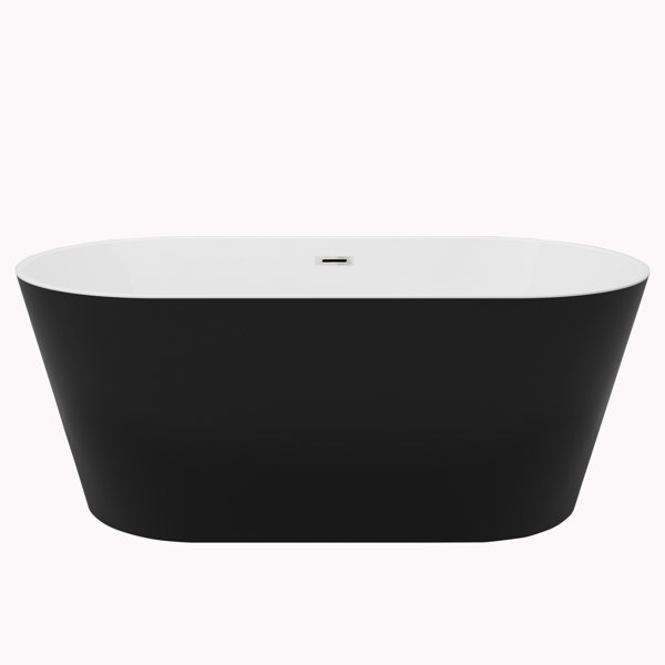KDK HOME 55'' x 28'' Freestanding Acrylic Bathtub Wayfair